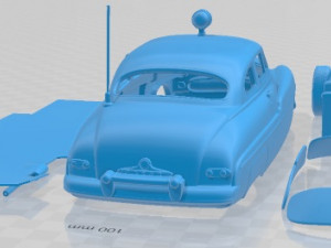 Mercury Eight Coupe Police 1949 Printable Car Model Cetak 3D