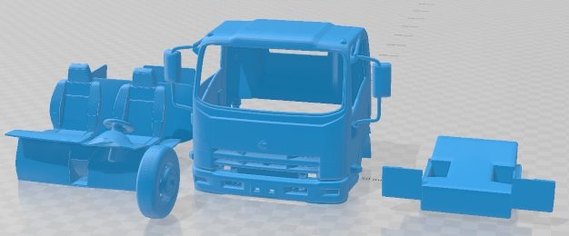 Nissan Atlas H43 Printable Cabin Truck 3D Baskı Modeli .c4d .max .obj .3ds .fbx .stl .blend 