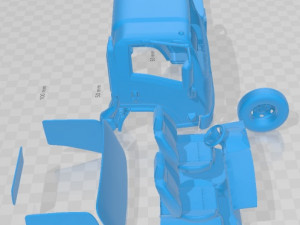 Nissan Atlas H43 Printable Cabin Truck 3D Baskı Modeli