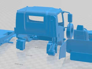 Nissan Atlas H43 Printable Cabin Truck 3D Baskı Modeli