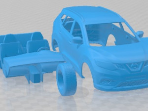Nissan Rogue 2014 Printable Car Modelo de Impressão 3D