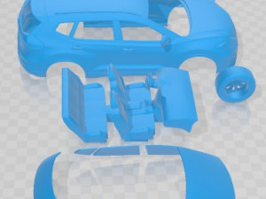 Nissan Rogue 2014 Printable Car Modelo de Impressão 3D