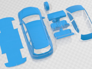 Nissan Rogue 2014 Printable Car Modelo de Impressão 3D