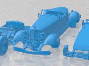Duesenberg SJ Speedster 1933 Printable Car 3D 프린트 모델