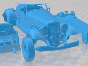 Duesenberg SJ Speedster 1933 Printable Car Model do druku 3D