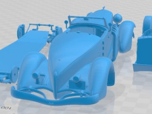 Duesenberg SJ Speedster 1933 Printable Car Model do druku 3D