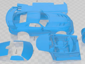 Dodge Viper ACR 2016 Printable Car 3D Print Model