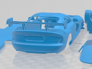 Dodge Viper ACR 2016 Printable Car Model do druku 3D