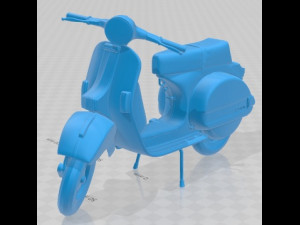 Vespa P200E Printable 3D-printmodel