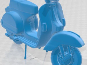 Vespa P200E Printable 3D Print Model