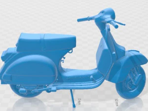 Vespa P200E Printable 3D Print Model