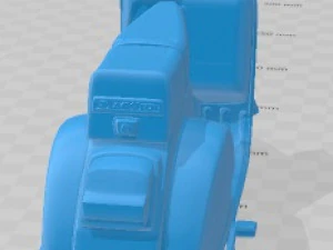 Vespa P200E Printable 3D Print Model