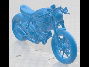 Ducati Scrambler Printable Modelo de Impressão 3D