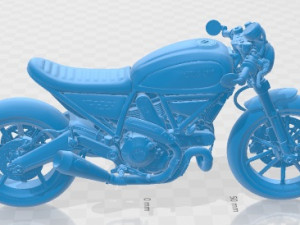 Ducati Scrambler Printable Modelo de Impressão 3D