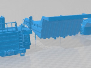BelAZ 75581 Dump Truck 2012 Printable 3D 打印模型