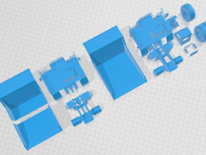 BelAZ 75581 Dump Truck 2012 Printable 3D 打印模型