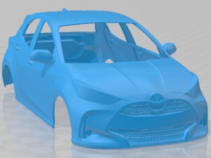 Toyota Yaris 2020 Printable Body Car Modello di stampa 3D