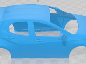 Toyota Yaris 2020 Printable Body Car Modello di stampa 3D