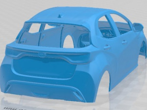Toyota Yaris 2020 Printable Body Car Modello di stampa 3D