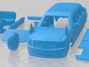 Cadillac US Presidential State Car 2009 Printable Car 3Dプリントモデル