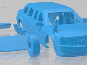 Cadillac US Presidential State Car 2009 Printable Car 3D 프린트 모델