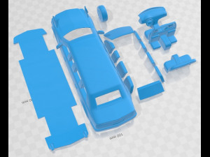 Cadillac US Presidential State Car 2009 Printable Car 3D 프린트 모델