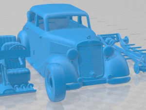Mercedes Benz 170V CS 1946 Printable Car 3D Print Model