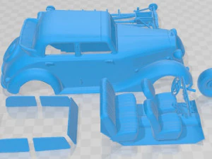 Mercedes Benz 170V CS 1946 Printable Car 3D Print Model