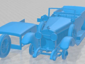 Hispano Suiza H6B 1927 Printable Car 3D Print Model