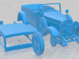 Hispano Suiza H6B 1927 Printable Car 3D Baskı Modeli