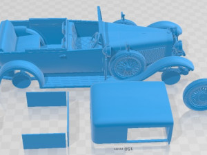 Hispano Suiza H6B 1927 Printable Car 3D Baskı Modeli