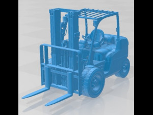 CAT Forklift Printable 3D Print Model