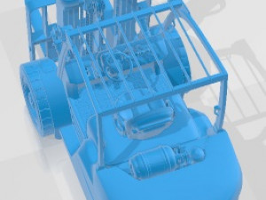 CAT Forklift Printable 3D Druckmodell