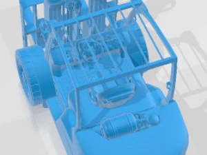 CAT Forklift Printable 3D Print Model