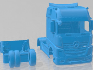 Mercedes Benz Actros 2022 Printable 3D प्रिंट मॉडल