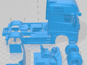 Mercedes Benz Actros 2022 Printable 3D प्रिंट मॉडल