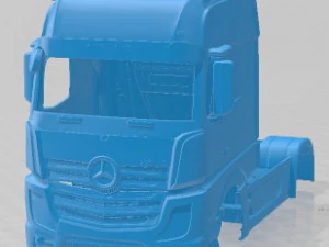 Mercedes Benz Actros 2022 印刷可能なボディ トラック 3Dプリントモデル