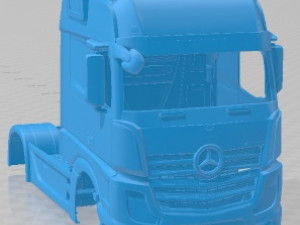 Mercedes Benz Actros 2022 Printable Body Truck 3D Baskı Modeli
