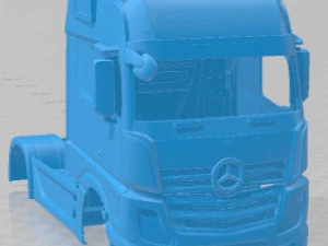 Mercedes Benz Actros 2022 Printable Body Truck 3D Print Model