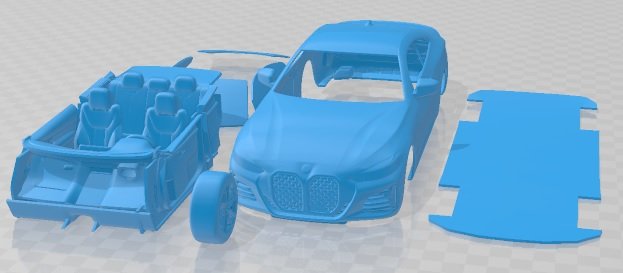 M440i Coupe 2021 Printable Car Modelo de Impressão 3D .c4d .max .obj .3ds .fbx .stl .blend 