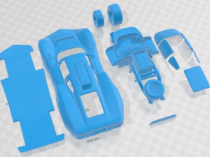 Chaparral 2D 1966 Printable Car Model Cetak 3D