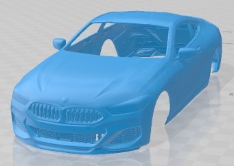 8 Series G15 M850i coupe 2019 Printable Body Car 3D प्रिंट मॉडल .c4d .max .obj .3ds .fbx .stl .blend 