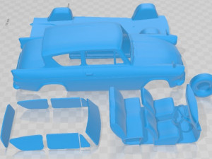 Anglia Saloon 2 Door 105e 1967 Printable Car Modelo de Impressão 3D