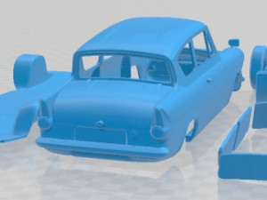 Anglia Saloon 2 Door 105e 1967 Printable Car Modelo de Impressão 3D
