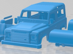 Land Rover Defender 90 Station Wagon 2011 Printable Car 3D Print Model