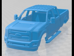 Super Duty 2011 Printable Body Car Modelo de impresión 3D