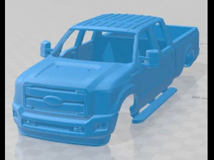 Super Duty 2011 Printable Body Car 3D Print Model