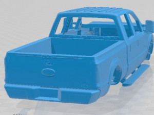Super Duty 2011 Printable Body Car Modelo de impresión 3D