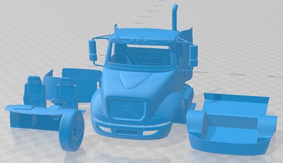 Caterpillar CT610 2011 Printable Truck Modelo de impresión 3D .c4d .max .obj .3ds .fbx .stl .blend 