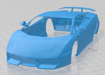 Gallardo LP570 4 Superleggera 2011 Printable Body Car Modelo de impresión 3D .c4d .max .obj .3ds .fbx .stl .blend 